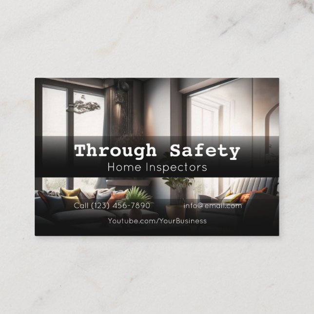 Berufliche Inspektoren der Zuhause Visitenkarte (Rückseite)