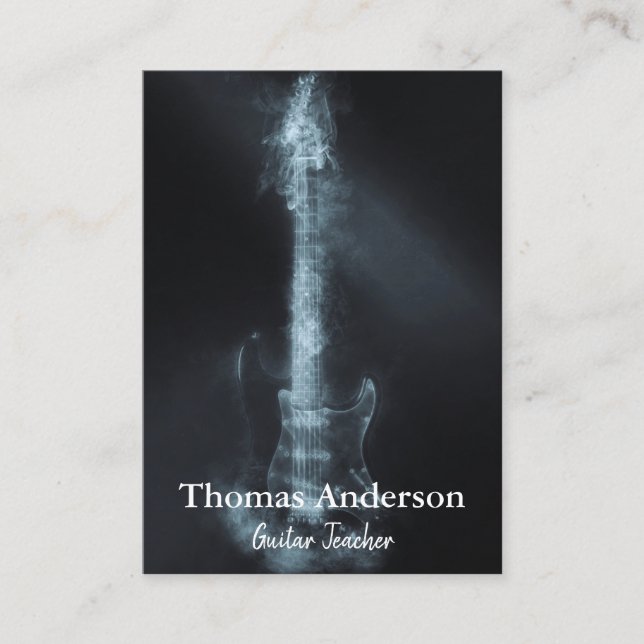 Berufliche Instrumentengitarre Visitenkarte (Vorderseite)