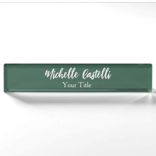 Berufliche Kalligrafie Modernes Minimalistisches G Namensplakette