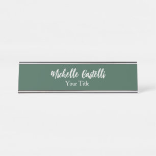 Berufliche Kalligrafie Modernes Minimalistisches G Schreibtischnamensplakette