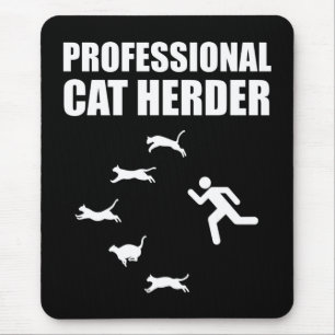 Berufliche Katzen Herder Funny Herde Katzen Mousepad