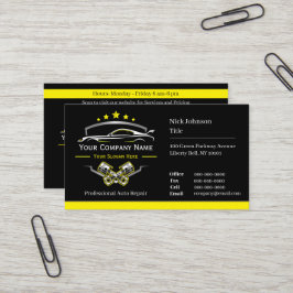 Berufliche Kfz-Reparatur, Auto Visitenkarte