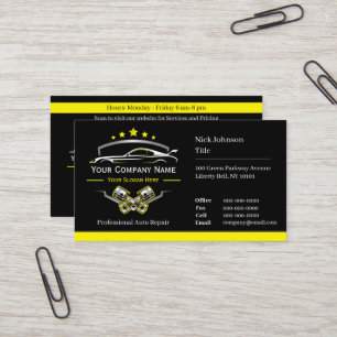 Berufliche Kfz-Reparatur, Auto Visitenkarte