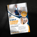 Berufliche Klempnerreparatur Klempner Blau Orange Flyer<br><div class="desc">Atmen Sie mehr Kunden mit diesem auffälligen, modernen Klempner-Flyer-Design! Dieses Template verfügt über eine fette, berufliche Ästhetik mit einem freundlichen Klempnerbild, einem klaren Aufruf zum Handeln und einem Preisnachlass von 25%, um Kunden zu begeistern. Mit diesem bearbeitbaren Flyer können Sie Ihr Installations-Unternehmen entdecken: Einfach Ihren Firmennamen, Ihr Firmenlogo, Ihre Kontaktdaten...</div>