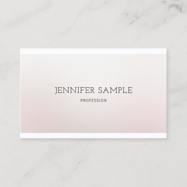 Berufliche kreative Designfarbe Harmonie Luxus Visitenkarte (Vorderseite)