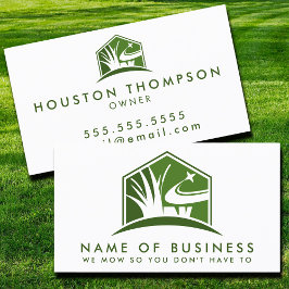 Berufliche Landschaften für moderne Rasenpflege Visitenkarte