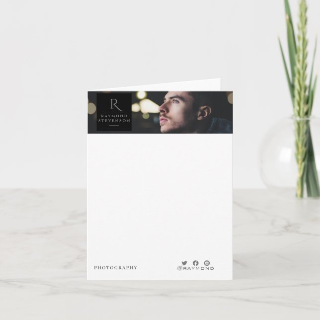 Berufliche Lässige moderne Fotografie (Vorderseite)