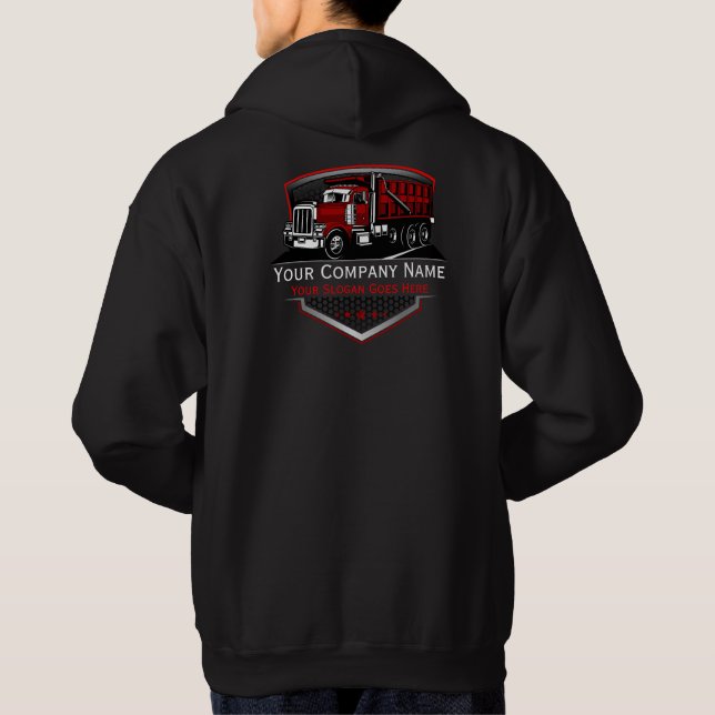 Berufliche LKW-Abschleppfirma Hoodie (Rückseite)