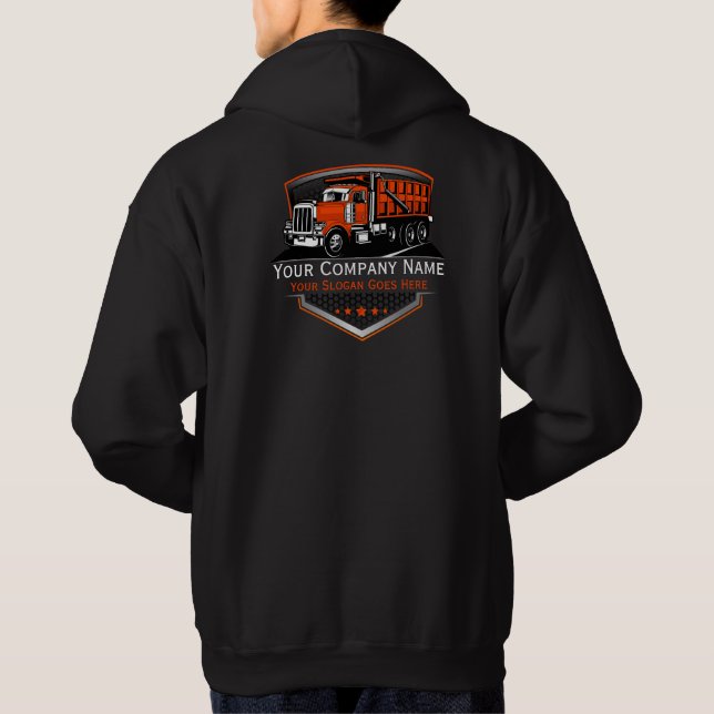 Berufliche LKW-Abschleppfirma Hoodie (Rückseite)