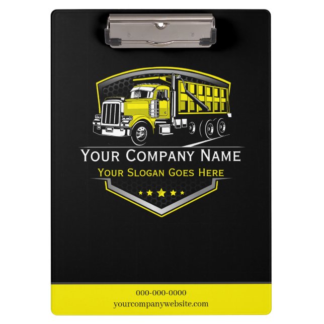 Berufliche LKW-Abschleppfirma Klemmbrett (Vorderseite)