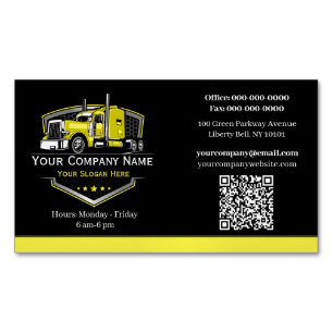 Berufliche LKW-Abschleppfirma QR-Code Magnetische Visitenkarte