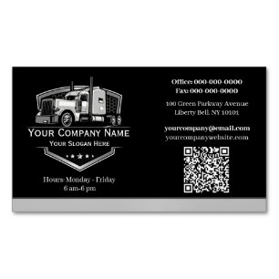Berufliche LKW-Abschleppfirma QR-Code Magnetische Visitenkarte