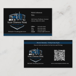 Berufliche LKW-Abschleppfirma QR-Code Visitenkarte