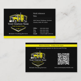 Berufliche LKW-Abschleppfirma QR-Code Visitenkarte
