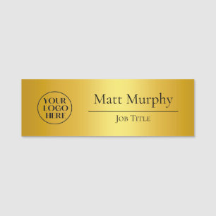 Berufliche Logo Mitarbeiter-ID-Imitate Gold Namensschild