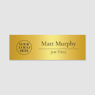 Berufliche Logo Mitarbeiter-ID-Imitate Gold Namensschild