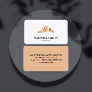 Berufliche Logo-Visitenkarte für moderne Bäckerei Visitenkarte