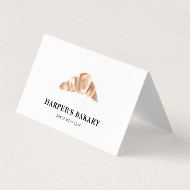 Berufliche Logo-Visitenkarte für moderne Bäckerei Visitenkarten (Vorderseite)