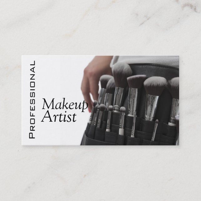 Berufliche Make-up Artist Brushes Visitenkarte (Vorderseite)