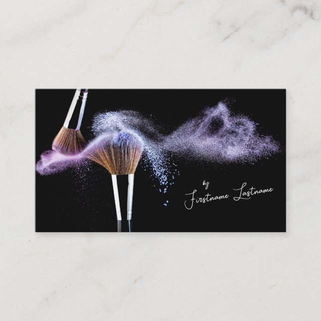 Berufliche Make-up-Künstler und Styling-Experten Visitenkarte (Vorderseite)