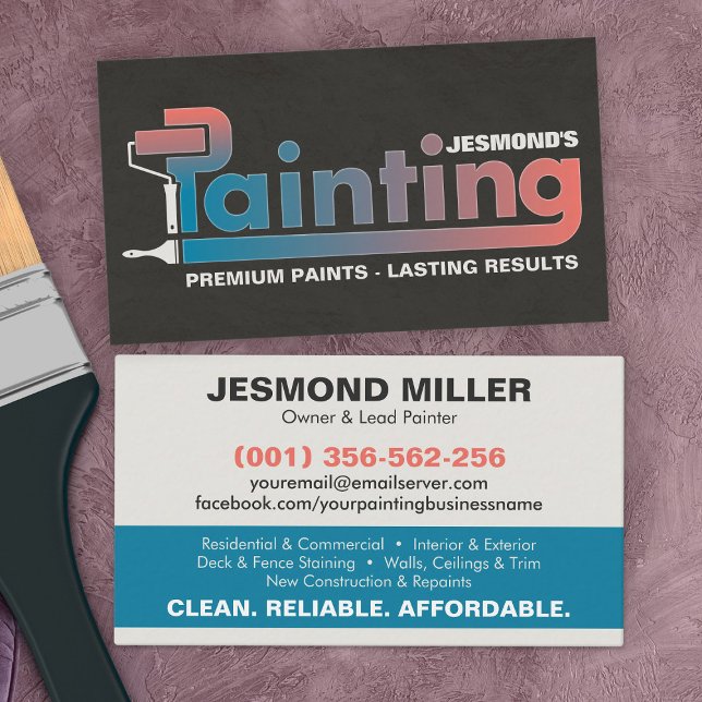 Berufliche Maldienstleistungen - Maler-Bus Visitenkarte (Von Creator hochgeladen)