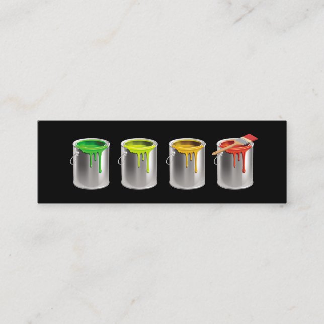 Berufliche Malerei im Haus  Mini Visitenkarte (Vorderseite)