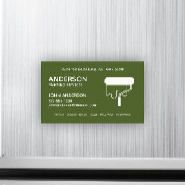 Berufliche Malerei. Magnetkarte