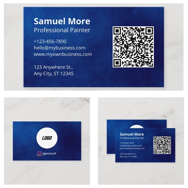 Berufliche Malerin Visitenkarte (Professional Painter Business Cards)