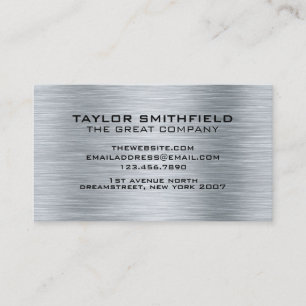 Berufliche Metal Modern Business Card Visitenkarte