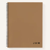 Berufliche Minimal-Tan- und Schwarz-Monogramm