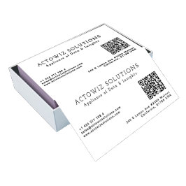 Berufliche Minimalistisch bearbeitbare Information Visitenkarte