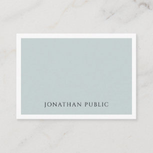 Berufliche Minimalistisch blaugrüne Vorlage Visitenkarte