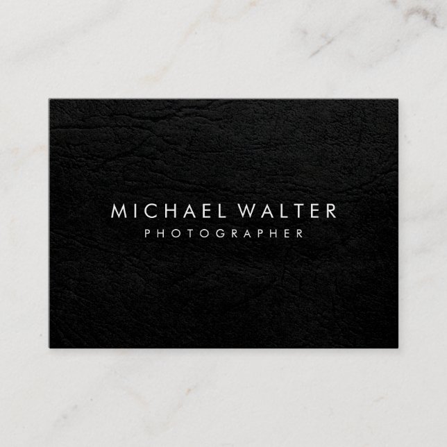 Berufliche Minimalistische Imitate Leder Visitenkarte (Vorderseite)