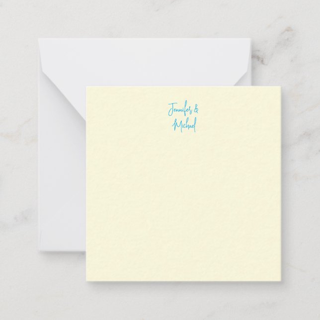 Berufliche minimalistische Kalligraphie Mitteilungskarte (Vorderseite)