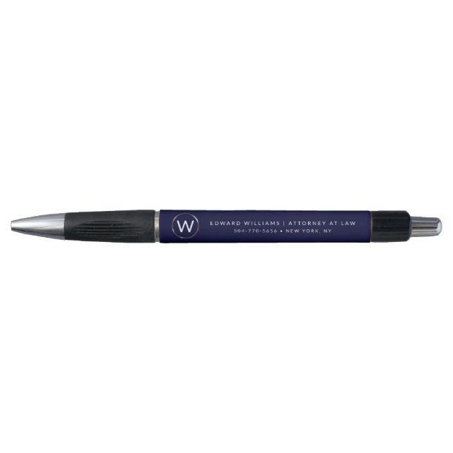 Berufliche Minimalistische Monogramm-Pens Kugelschreiber (Vorderseite)