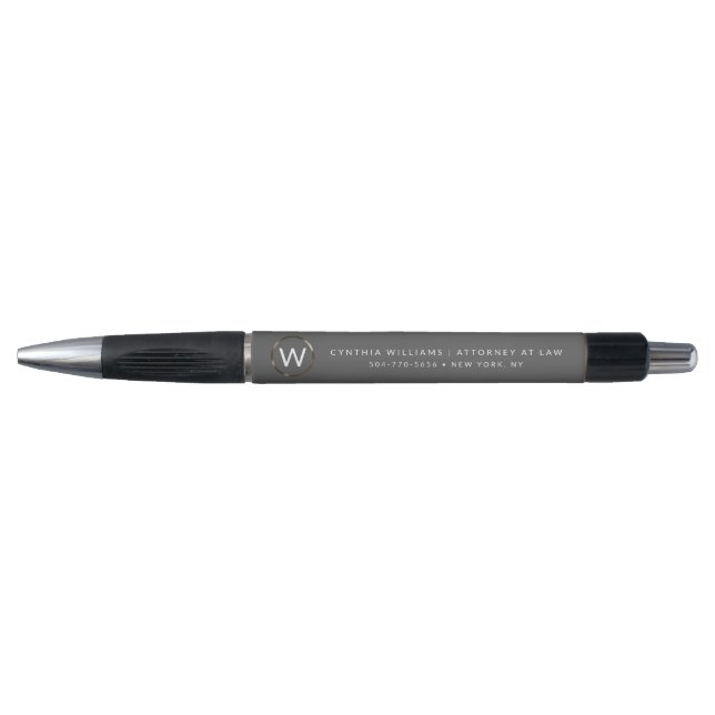Berufliche Minimalistische Monogramm-Pens Kugelschreiber (Vorderseite)