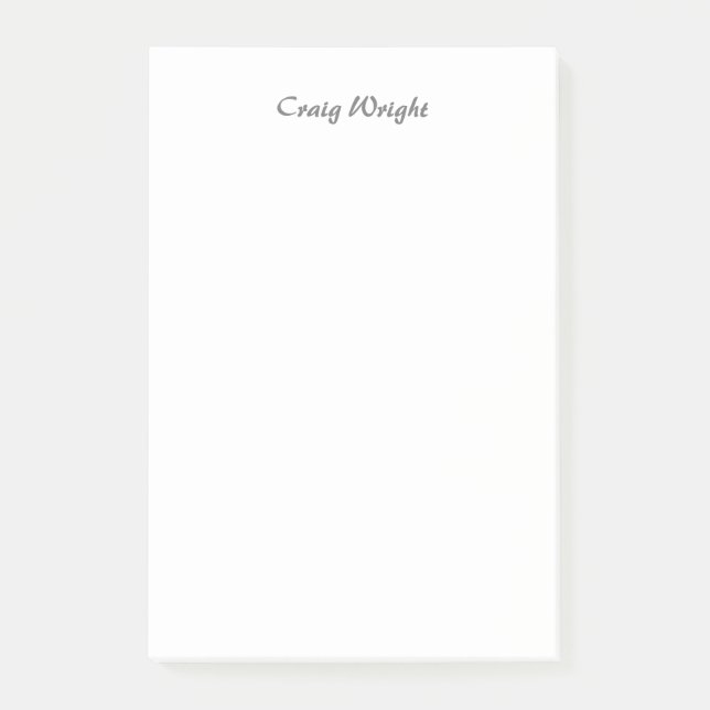 Berufliche Minimalistische Schlichte klassische Ha Post-it Klebezettel (Vorderseite)