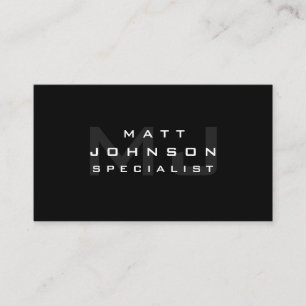 Berufliche, moderne Black Business Card Visitenkarte