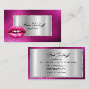 Berufliche, moderne Corporate Silver Brows Lashes Visitenkarte