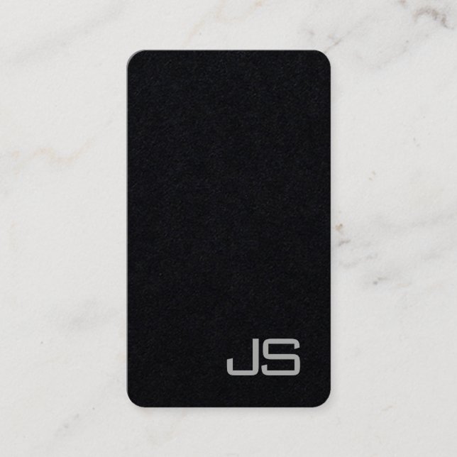 Berufliche moderne, elegante Monogramm-Vorlage Visitenkarte (Vorderseite)