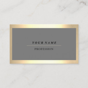 Berufliche Moderne Golden Gerahmt Gray Consulting Visitenkarte