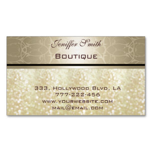 Berufliche, moderne goldene Glitterie Magnetische Visitenkarte