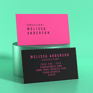 Berufliche moderne Minimalistic glänzende Rose Visitenkarte