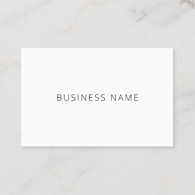 Berufliche moderne Minimalistische Elegant-Vorlage Visitenkarte (Vorderseite)