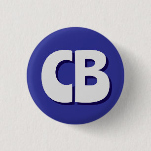 Berufliche moderne Minimalistische Monogramm-Initi Button