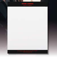 Berufliche, moderne Neon Red Letterhead
