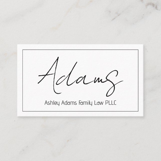 Berufliche, moderne, saubere Visitenkarte (Vorderseite)