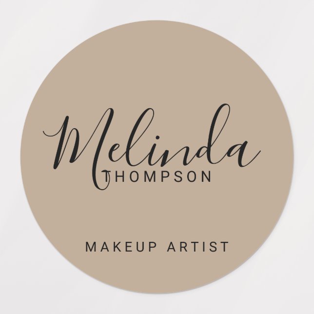 Berufliche moderne Schrift Etiketten (Design 1)