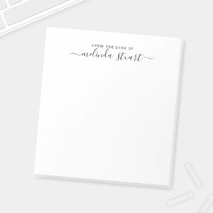 Berufliche moderne Schrift Notizblock