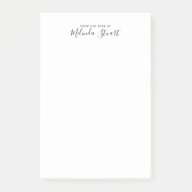 Berufliche moderne Schrift Post-it Klebezettel (Vorderseite)